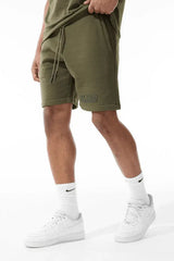 Jordan Craig Men Retro - Paradise Tonal Shorts Set - Olive - BLVD