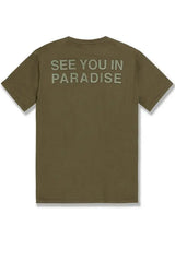Jordan Craig Men Retro - Paradise Tonal Shorts Set - Olive - BLVD