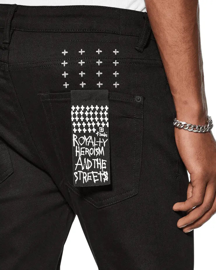 Ksubi Men's - Van Winkle Ace Black Slice - Black - BLVD