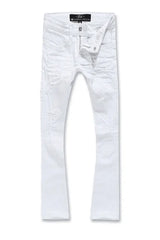 Jordan Craig Kids Stacked Tribeca Twill Pants (White) - BLVD