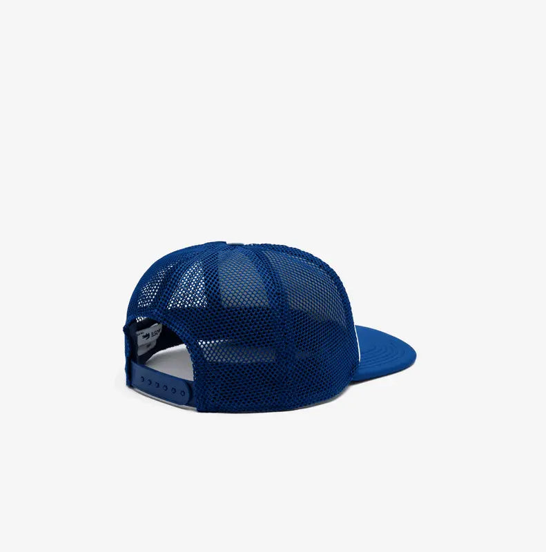 Lacoste Unisex Print Trucker Cap - White Blue F2F - BLVD