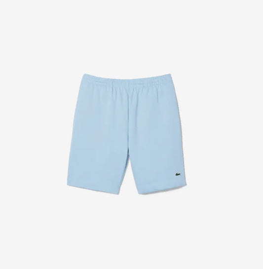 Lacoste Men's Organic Brushed Cotton Fleece Shorts - Baby Blue HBP - BLVD