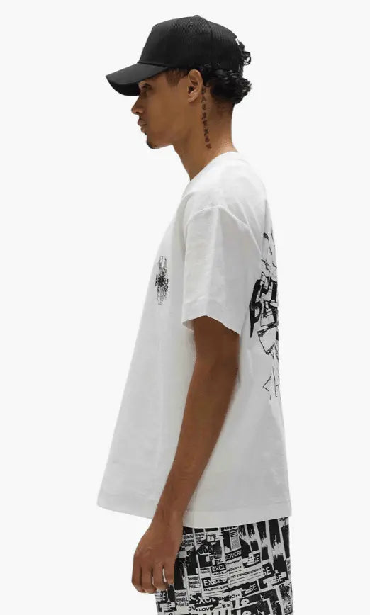 Purple Brand Shattered Tee - White - P104-JWSH225 - BLVD