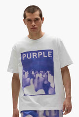 Purple Brand Crowd Tee - White - P117-HBWC225 - BLVD