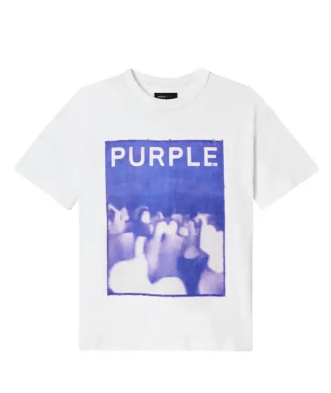 Purple Brand Crowd Tee - White - P117-HBWC225 - BLVD