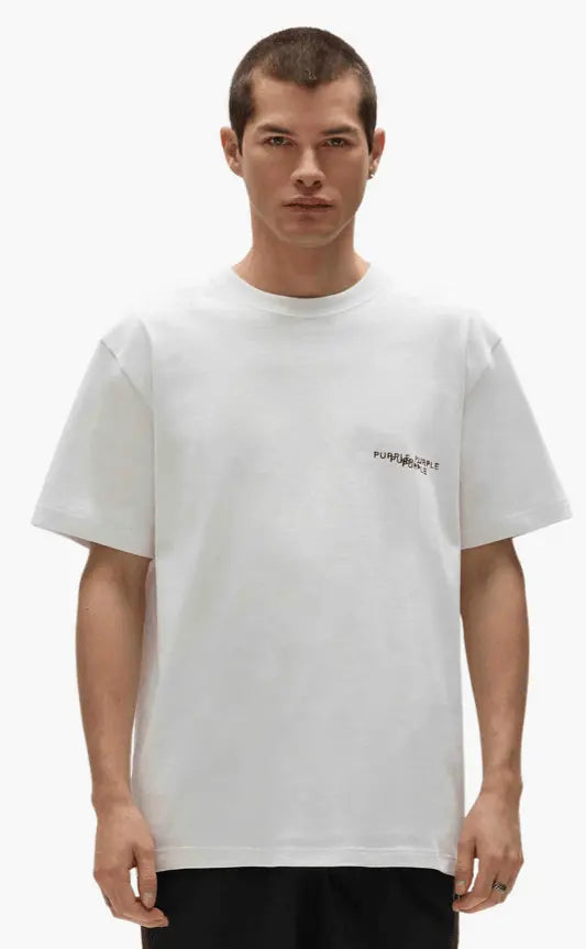Purple Brand Wavelength Tee - White - P117-HWSW225 - BLVD