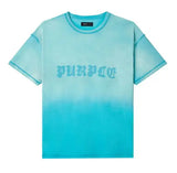 Purple Brand Gothic Shadow Tee - Teal Blue - P101-JCGS225 - BLVD