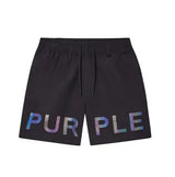 Purple Brand - Holographic All Around Shorts - Black - P504-PBHW225 - BLVD