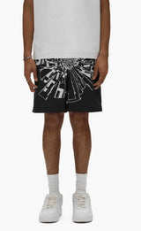 Purple Brand - Shattered All Around Shorts - Black - P504-PBSH225 - BLVD