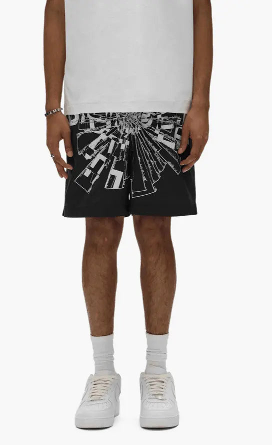 Purple Brand - Shattered All Around Shorts - Black - P504-PBSH225 - BLVD