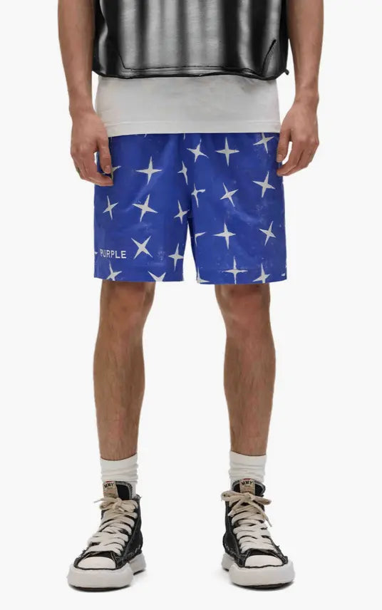 Purple Brand - Star All Around Shorts - Blue - P504-PBWS225 - BLVD