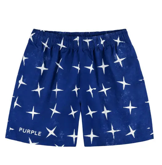 Purple Brand - Star All Around Shorts - Blue - P504-PBWS225 - BLVD