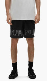 Purple Brand - Outline All Around Shorts - Black - P504-PBWO225 - BLVD