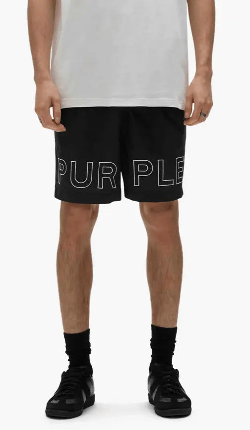 Purple Brand - Outline All Around Shorts - Black - P504-PBWO225 - BLVD