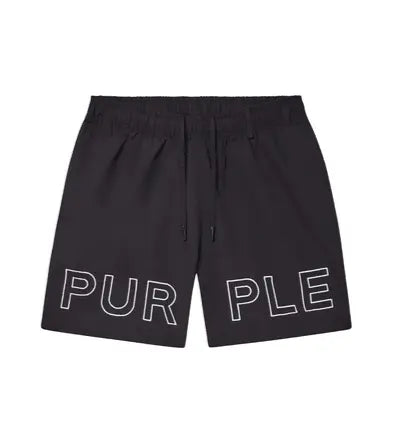 Purple Brand - Outline All Around Shorts - Black - P504-PBWO225 - BLVD