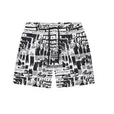 Purple Brand - Tabloid All Around Shorts - Black & White - P504-PMUT225 - BLVD