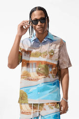 Jordan Craig Men - Wanderlust S/S Party Shirt & Shorts Set - Palm Springs - BLVD