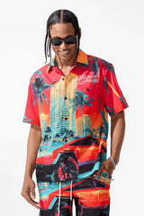 Jordan Craig Men - Wanderlust S/S Party Shirt & Shorts Set - Miami - BLVD