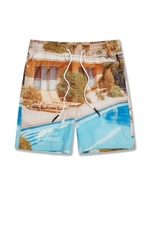 Jordan Craig Men - Wanderlust S/S Party Shirt & Shorts Set - Palm Springs - BLVD