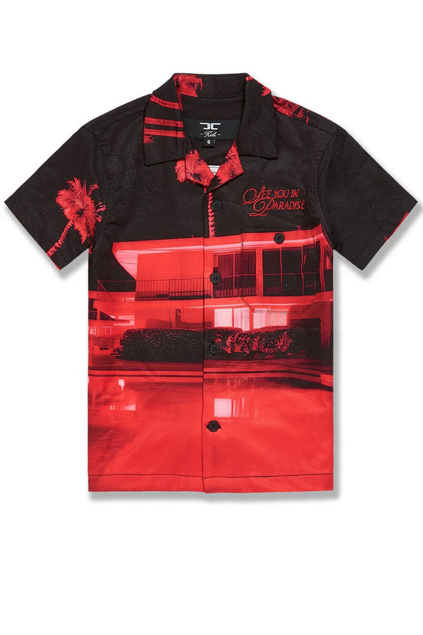Jordan Craig - Kids Wanderlust Party Shirt & Shorts Set - Midnight Jordan Craig