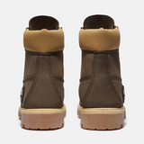 Men's Timberland® Premium 6-Inch Waterproof Boots - Dark Brown Nubuck / Olive Timberland