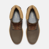 Men's Timberland® Premium 6-Inch Waterproof Boots - Dark Brown Nubuck / Olive Timberland