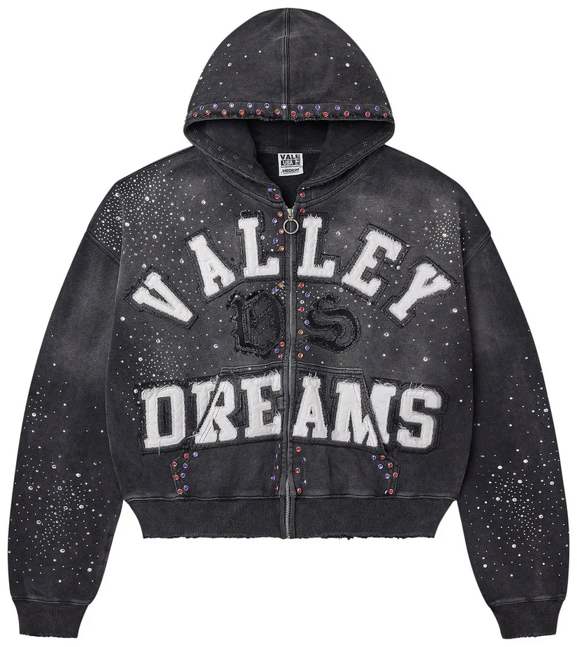 Vale Forever - Classico Zip Up Hoodie - Black