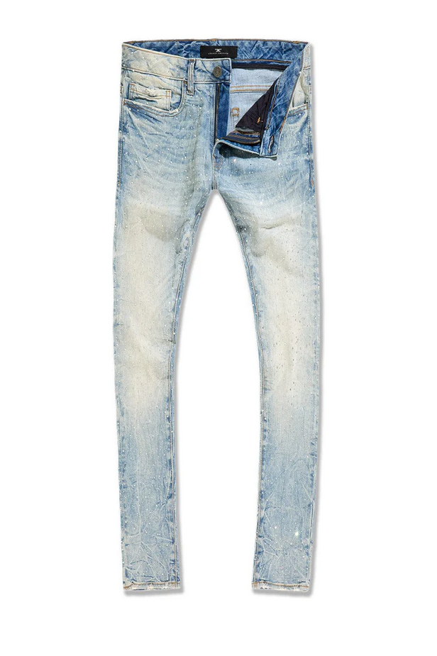 Jordan Craig Martin - Super Skinny Fit -  Rhinestones Magic City Denim - Iced Lager