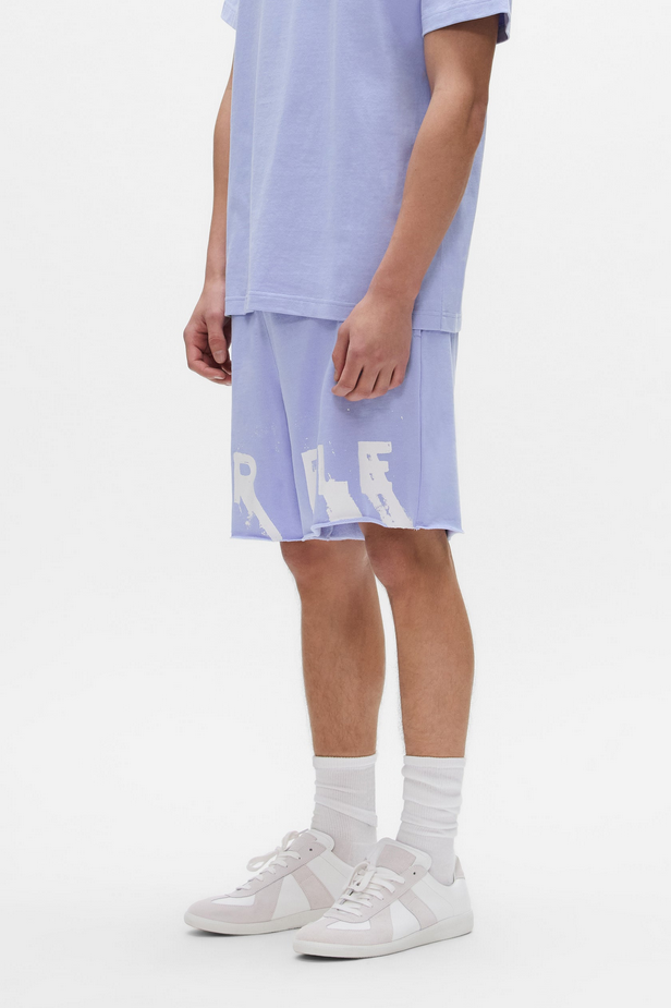Purple Brand - Painted Wordmark Sweatshorts - Lavender - M4218-MLSP226