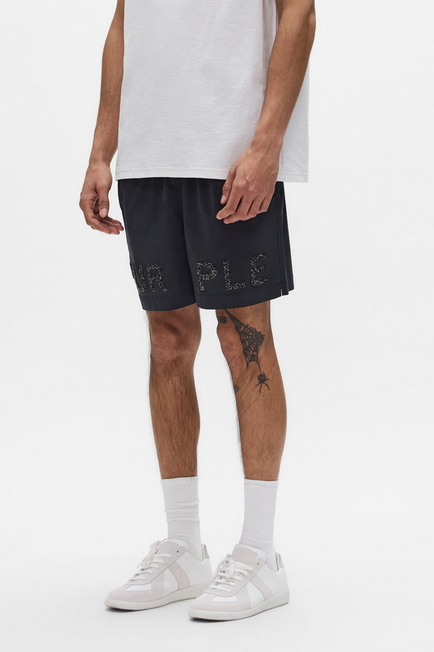 Purple Brand - Crystal All Around Short - Black - P504-PBMS226