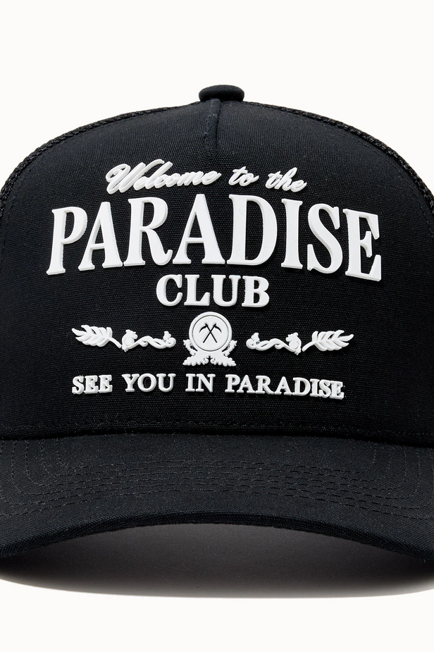 Jordan Craig - Paradise Club Trucker Hat - Black