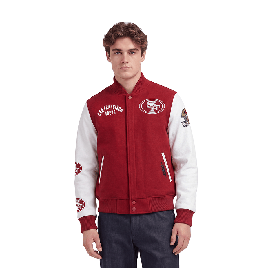 Pro Standard - NFL San Francisco 49ers All Pro Men's Varsity Jacket - Red/White