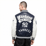 Pro Standard - Mlb New York Yankees Best Of Men's Leather Varsity Jacket - Navy