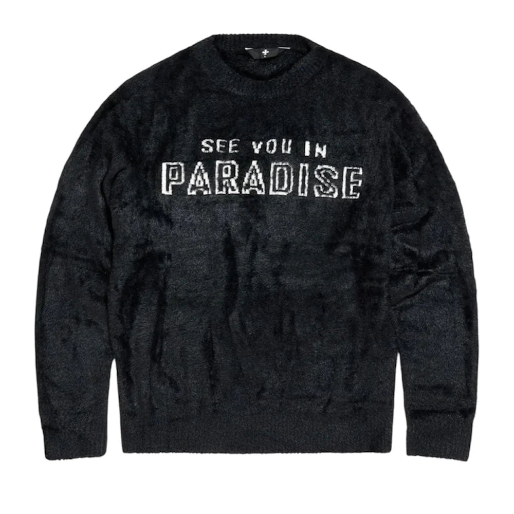 Jordan Craig - See You In Paradise Plush Crewneck Sweater - Black
