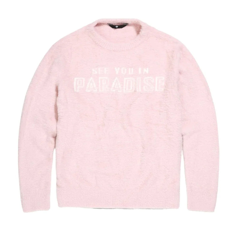 Jordan Craig - See You In Paradise Plush Crewneck Sweater - Light Pink