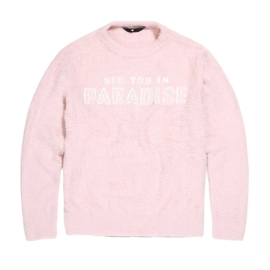 Jordan Craig - See You In Paradise Plush Crewneck Sweater - Light Pink