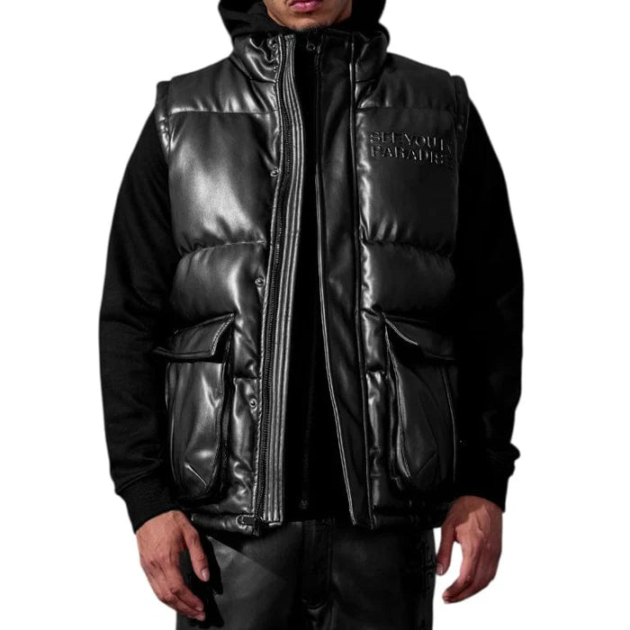 Jordan Craig The Wild One Puffer Vest - Black Jordan Craig