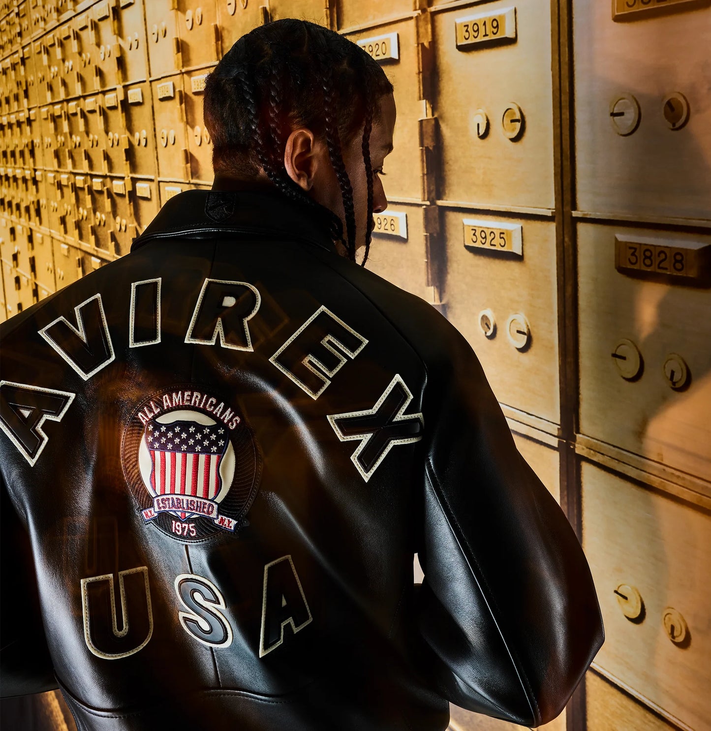 Avirex - Icon Leather Jacket - Black Avirex