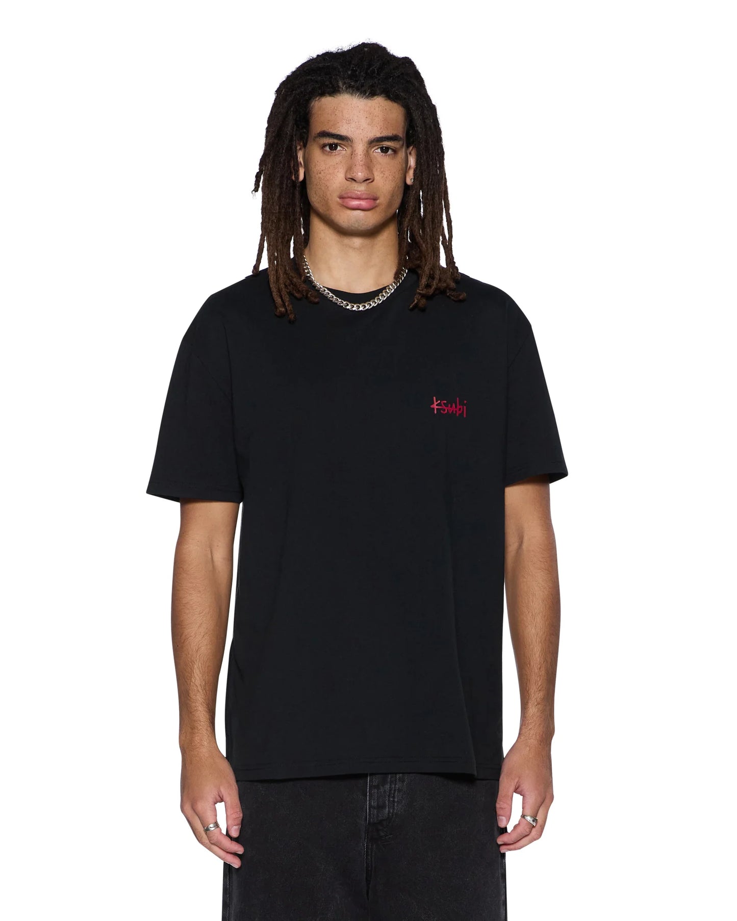 Ksubi - All Day Biggie Ss Tee - Black Red KSUBI