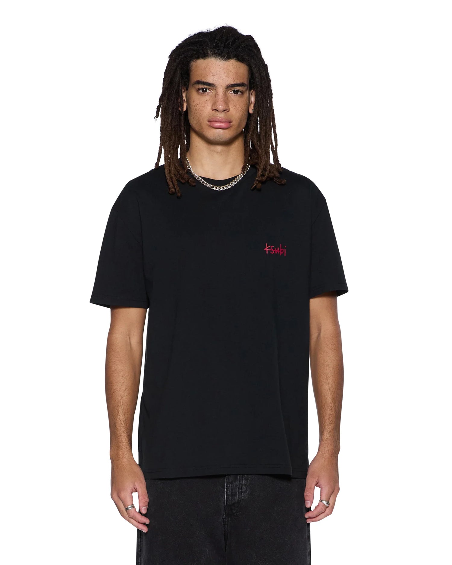 Ksubi - All Day Biggie Ss Tee - Black Red KSUBI