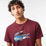 Lacoste Men's SPORT Cotton Jersey T-Shirt - Bordeaux Yup - BLVD