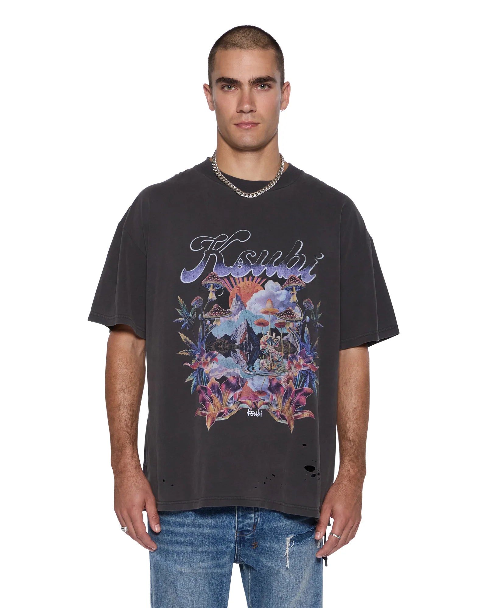 Ksubi - Hendrix Ekcess Ss Tee - Old Black KSUBI