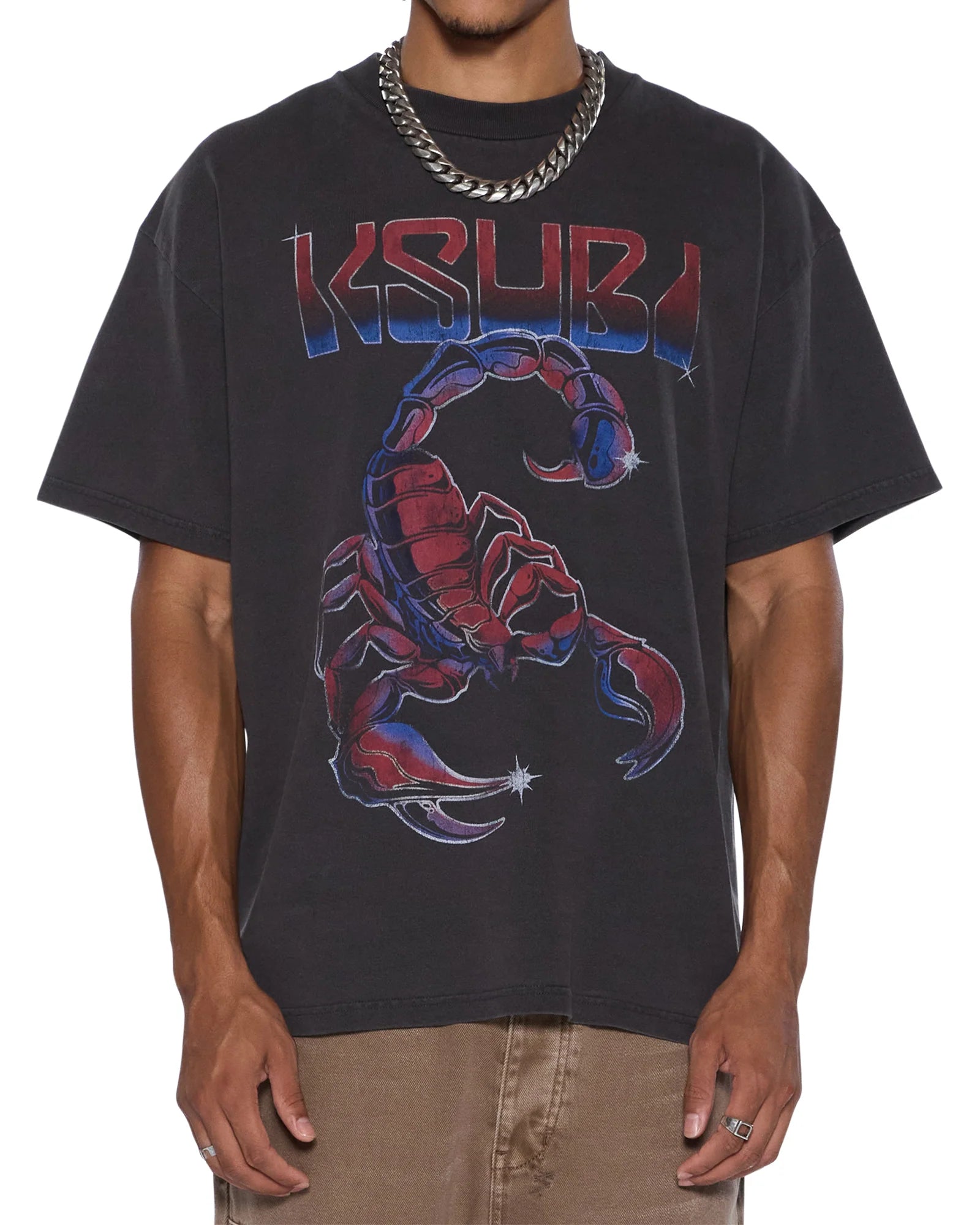 Ksubi -  Venom Ekcess Ss Tee - Faded Black KSUBI
