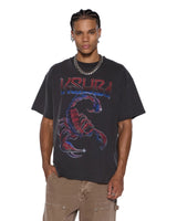 Ksubi -  Venom Ekcess Ss Tee - Faded Black KSUBI