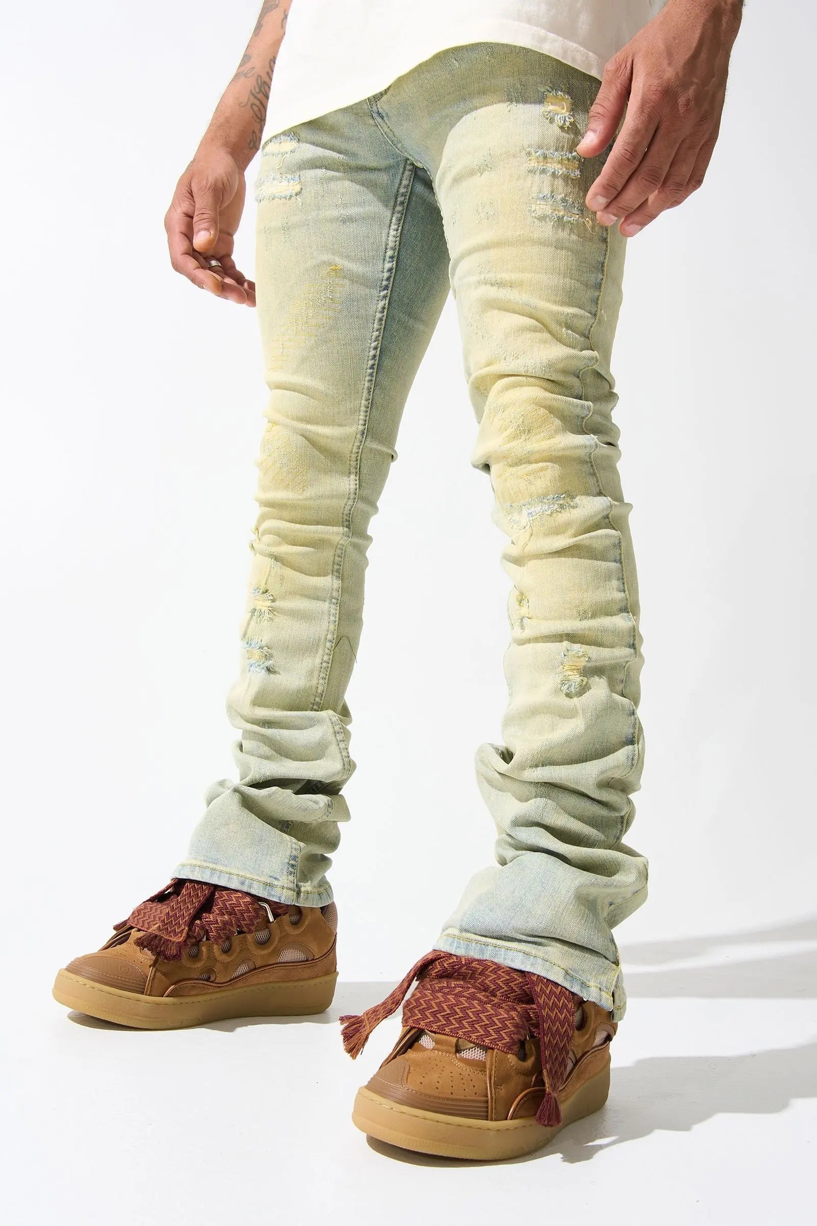 Serenede "TIERRA" Stacked Jeans - Earth - BLVD