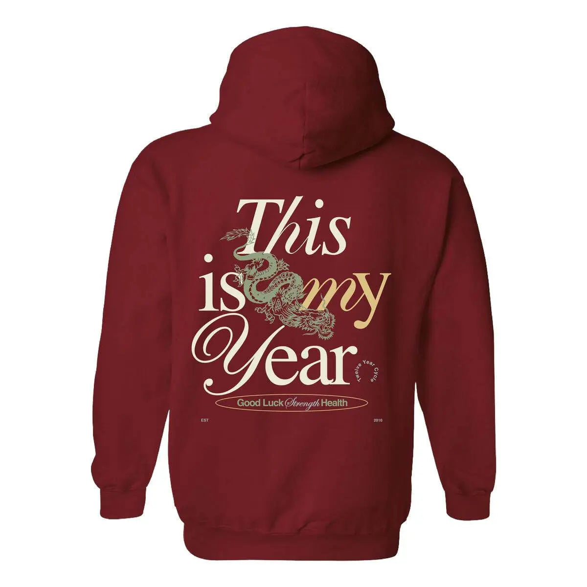 Outrank This Is My Year Hoodie - Cardinal - BLVD