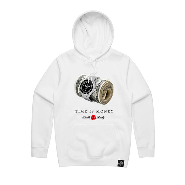 Hasta Time Is Money Hoodie - White