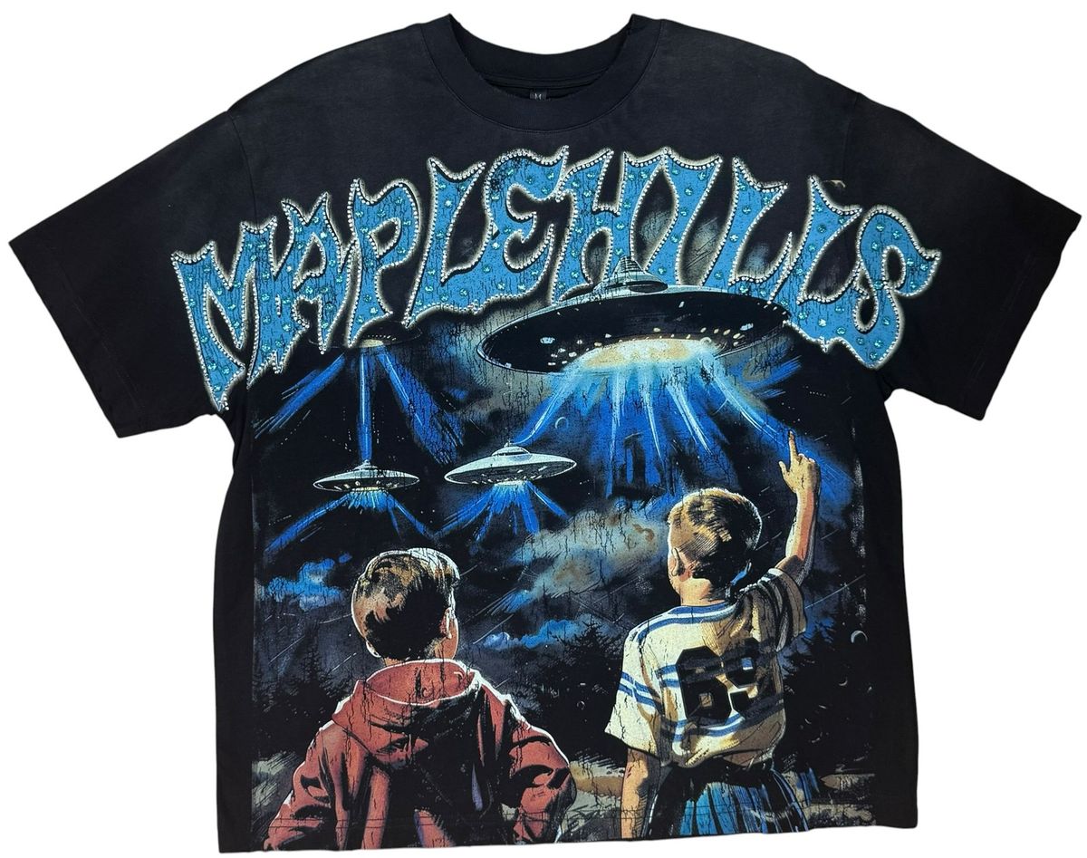 Space Ape - UFO Kids Men T-shirt  - Black