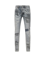 Ksubi Men's - Van Winkle Rogue Blue Graffiti - Blue