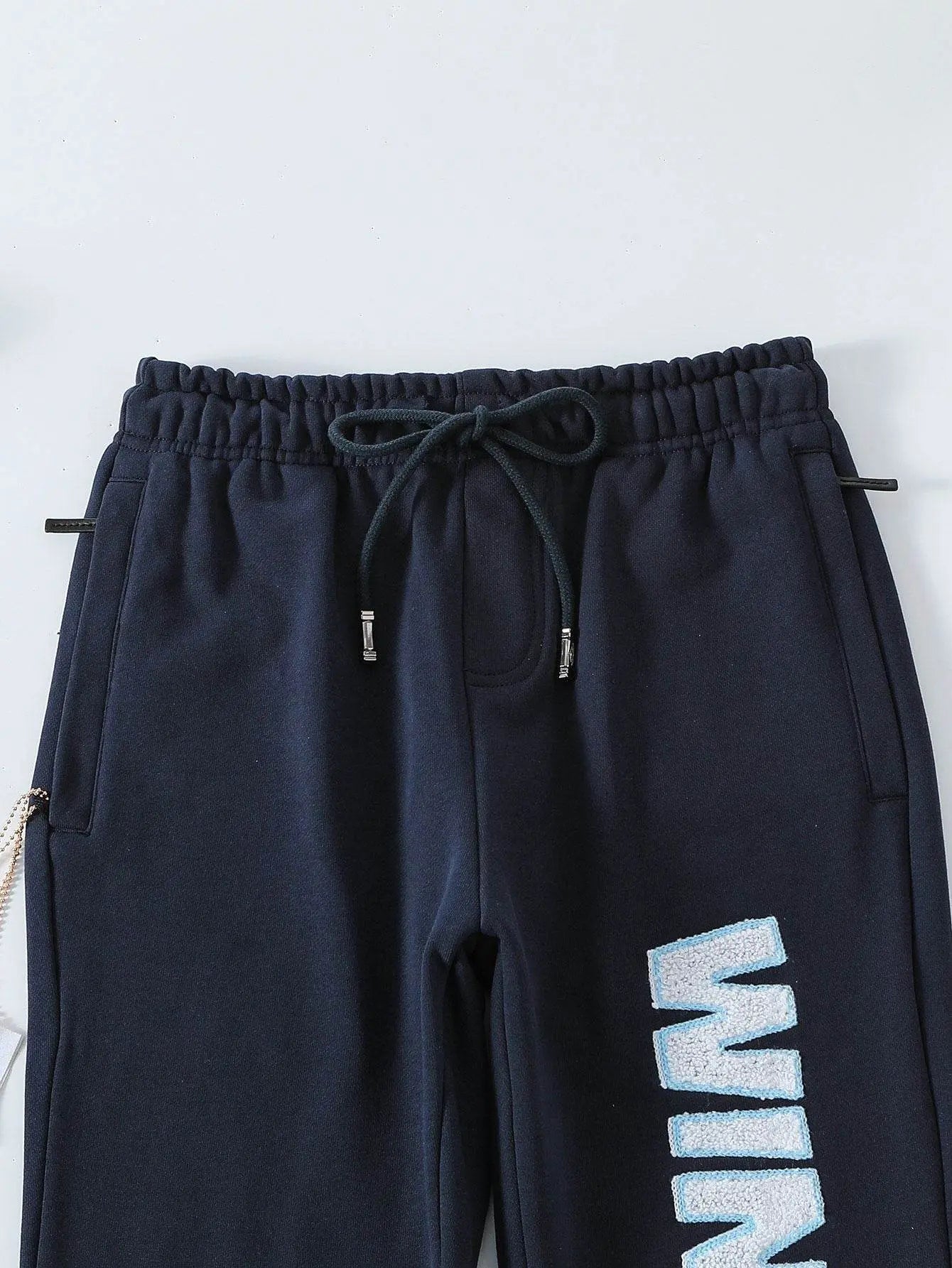 Vibe In Vogue - Winning Moves Stacked Jogging Sets - Navy / Baby Blue - BLVD